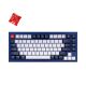 Keychron Q1 QMK 84 Keys Custom Mechanical Keyboard Fully Assembled Navy Blue [Gateron Phantom Red] Q1J1