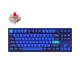 Keychron Q3 QMK Fully Assembled Knob Custom Mechanical Keyboard [Navy Blue] Red Switch -  Q3O1