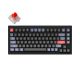 Keychron V1 QMK 84 Keys Fully Assembled Custom Mechanical Keyboard - Carbon Black - V1B1 - Red