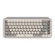 Logitech POP Keys Wireless Mechanical Keyboard with Customizable Emoji Keys [Mist Sand]