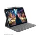 Logitech Folio Slim All in One Keyboard Case for iPad 10th Generation (920-011432) Oxford Gray