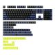 Midnight Blue PBT Double-Shot Cherry Profile Keycap Set