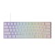 MonsGeek FUN60 Pro SP Shine-Through RGB Tri-Mode Wireless Mechanical Keyboard (Akko Glare Magnetic Switch) - White