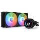 NZXT Kraken Elite 240 RGB 240mm AIO Liquid Cooler with LCD Display and RGB Fans - Black