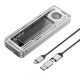 Orico M.2 NVMe SSD Enclosure Aluminum Crystal with Built-in Cooling Fan AAGM2-U4 Ultra Speed (40Gbps)