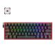 Redragon Fizz K617 RGB 60% Wired Gaming Keyboard [Black Red] Red 