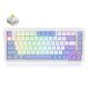 Redragon K673WBP RGB Ucal Max Tri-Mode 75% Hot-Swappable Wireless Mechanical Keyboard White (Mint Mambo Switch)