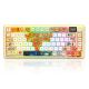 Redragon K708GF RGB Flekact Pro 81 Keys 75% Tri-Mode Wireless Mechanical Keyboard with Smart LCD Screen (Linear Creamy Switch)