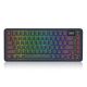 Redragon K708-RGB Flekact Pro Tri-Mode Gasket Mounted Mechanical Keyboard with Customizable Smart LCD Screen - Black