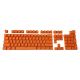 104 Keys PBT Double Shot Keycaps [Red Orange]