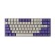 84 Keys PBT Double Shot Keycaps [Purple White]