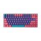 84 Keys PBT Double Shot Keycaps [Pink Purple Turquoise]