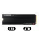 Samsung 9100 Pro PCIe 5.0 x4 NVMe M.2 SSD with Heatsink