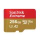 SanDisk Extreme 256GB micoSDXC Card [190MBS/130MBS]