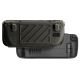 Skull & Co. HardShell Front Cover & Protective Case Stand Grip Bundle for Steam Deck (SDFCSET-SBK) - Smoky Black