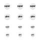 Pulsar Superglide Glass Mouse Skates Type-C Universal Dot 6mm + 9mm (UNIDOTSGW2) - 12pcs