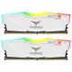 TeamGroup T-Force Delta 16GB (2 x 8GB) DDR4 3200MHz CL16 RGB Desktop Memory Kit - White