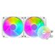 darkFlash Radiant DC 240 ARGB 240mm Liquid CPU Cooler [White]