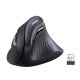 UGreen MU008 Dual Mode Bluetooth 5.0 & 2.4Ghz 4000 DPI Max wth 5 Buttons Wireless Vertical Mouse (25444) - Black