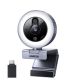 Ugreen 2K 30fps/1080p 60fps Ultra HD USB Web Camera Fast Auto Focus with Ring Light 