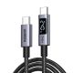Ugreen 240W USB-C to USB-C Power Delivery Fast Charging Cable with LED Display [1M] (L530/65866)