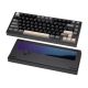 WOBKEY Rainy 75 Standard HMX Violet Linear Switch Wireless Mechanical Keyboard with Super Acoustics - Black
