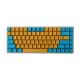 84 Keys PBT Double Shot Keycaps [Yellow / Blue]