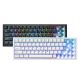 Yunzii AL65 QMK/VIA Tri-Mode Hot-swappable RGB Custom Hollow Wireless Mechanical Keyboard - Gateron Zero Linear Switch