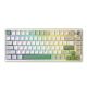 YUNZII B75 Pro Tri-Mode Hot-swappable RGB Backlit Mechanical Keyboard (Milk V2 Switch) - Matcha Green