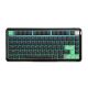 YUNZII L75 Low Profile Wireless Mechanical Keyboard - Outemu Low Red Switch [Black/Green]