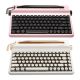 YUNZII QL75 Retro Typewriter QMK/VIA Wireless Mechanical Keyboard - Cocoa Cream V2 Linear Switch