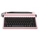 YUNZII QL75 Retro Typewriter QMK/VIA Wireless Mechanical Keyboard - Meteorite Tactile Switch - Pink