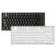 YUNZII X75 82 Keys Wired Hot Swappable Gasket Transparent Mechanical Keyboard - Black (Crystal White Switch) | White (Kailh Jellyfish Switch)