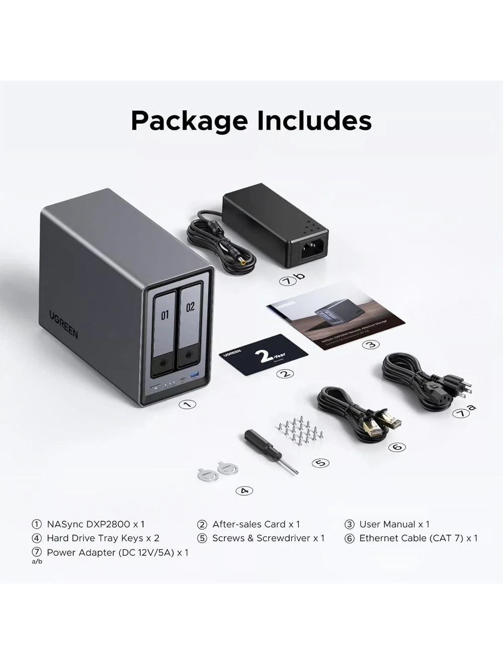 Game One - Ugreen NASync DXP2800 2-Bay Desktop NAS Enclosure