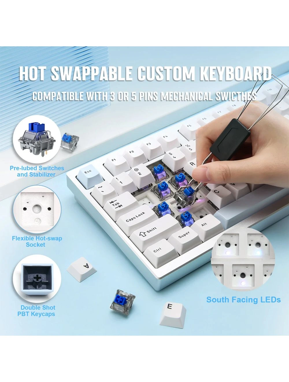Game One - YUNZII AL75 Pro CNC Aluminum Tri-Mode Hot-Swappable