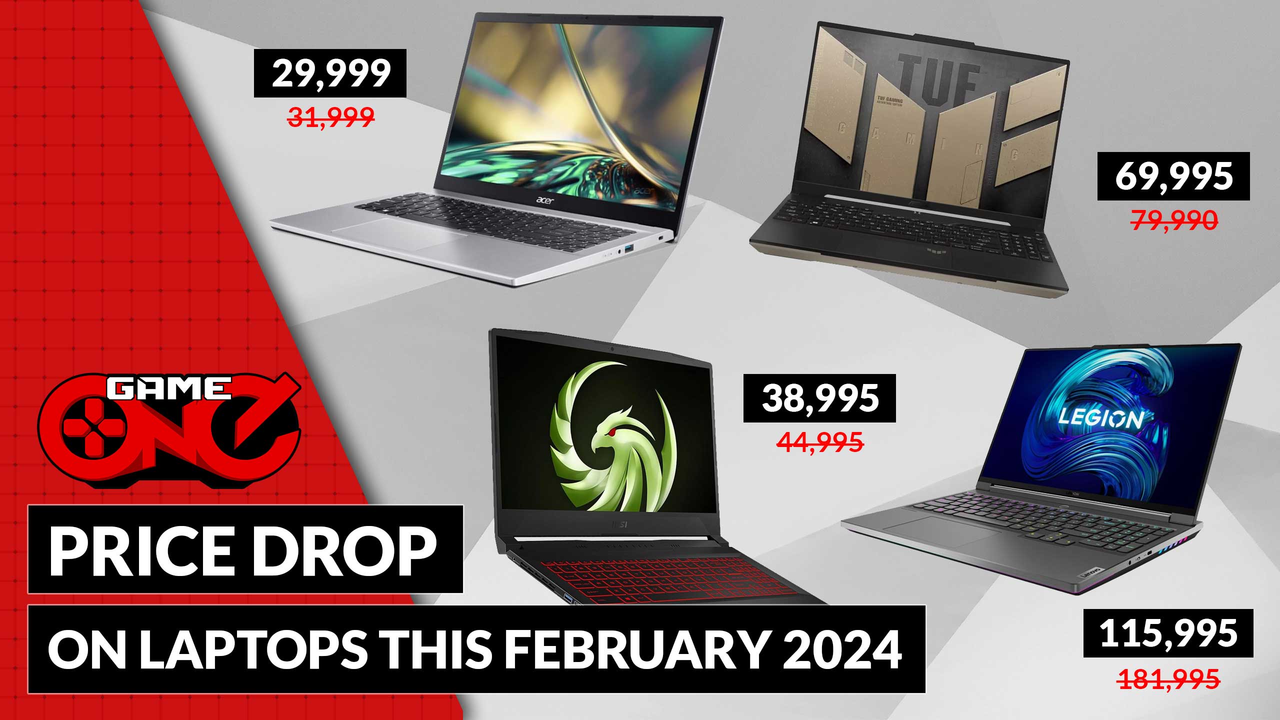 Game One PRICE DROP on Laptops this February 2024! Blog